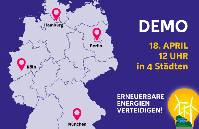 Für erneuerbare Energie